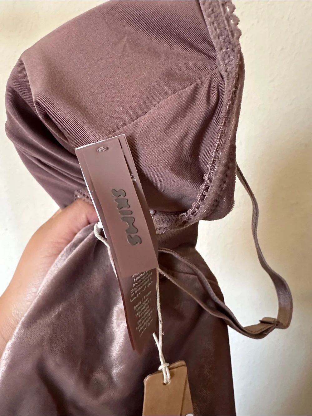 SKIMS Velvet Swim Umber One Piece Swimsuit Size M